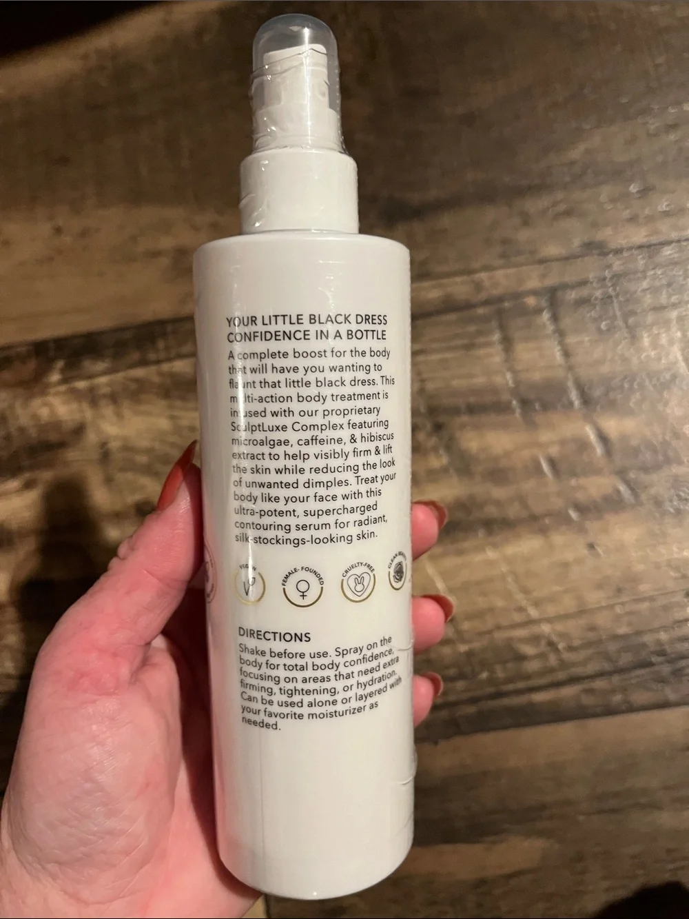 Nakery SkinFirm Serum Body Treatment - White/Gold